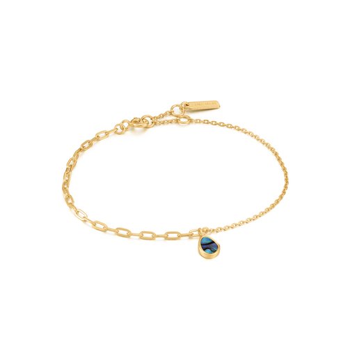 Ania Haie Bracelet Tidal Abalone Mixed Link B027-02G