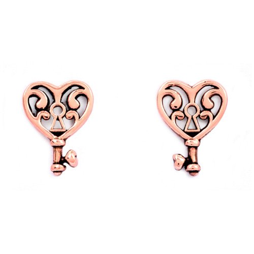 CHRYSALIS ΣΚΟΥΛΑΡΙΚΙΑ ΑΠΟ ΟΡΕΙΧΑΛΚΟ CHARMED KEY OF LIFE CRET0203RG