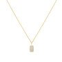 Gold Pavé Pendant Κολιέ