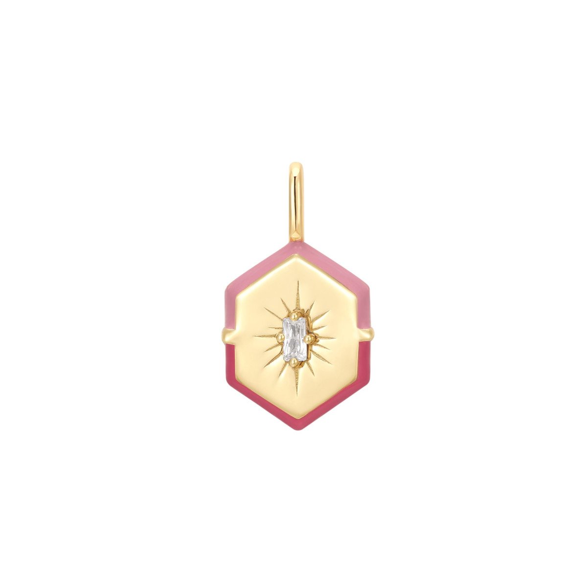 GOLD ENAMEL CHARM