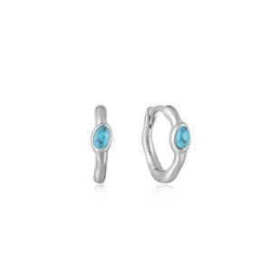 WAVE HUGGIE HOOP EARRINGS