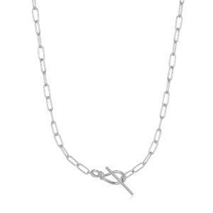 ΚΟΛΙΕ SILVER KNOT TBAR CHAIN